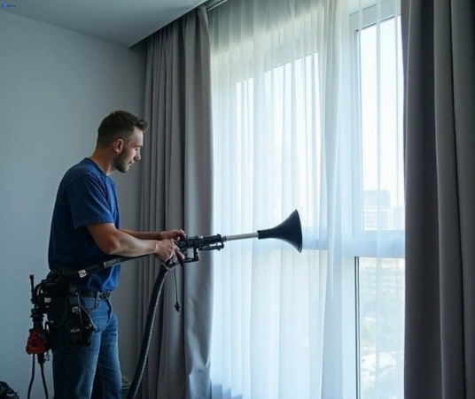 Professional curtain steam cleaning process equipment Matty Curtain Cleaning darlinghurst-nsw