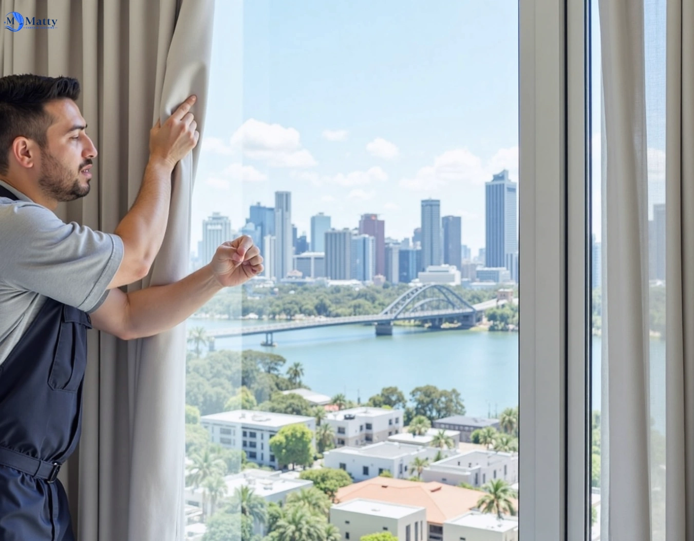 Professional curtain steam cleaning service darlinghurst-nsw QLD by Matty Curtain Cleaning
